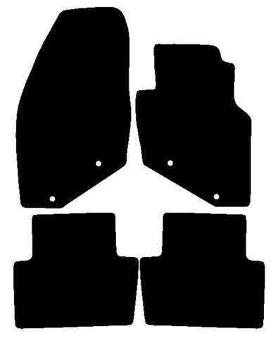 Volvo S80 1998-2006 Black Premium Carpet Tailored Car Mats NV HITECH