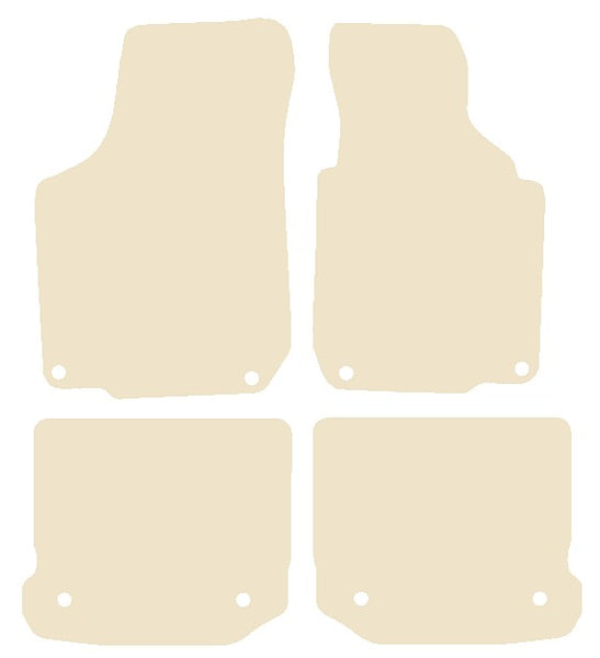 Volkswagen VW  Golf Mk4 V5 1999-2004 Beige Luxury Velour Tailored Car Mats NV HITECH
