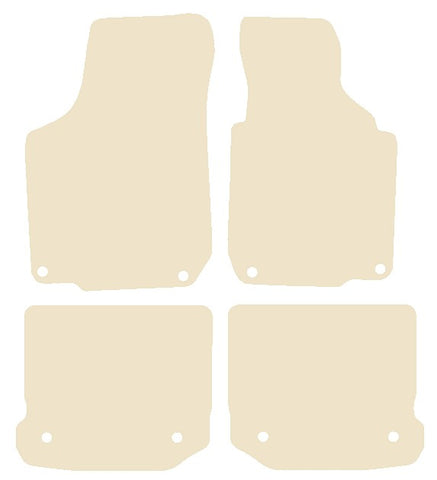 Volkswagen VW  Golf Mk4 V5 1999-2004 Beige Luxury Velour Tailored Car Mats NV HITECH
