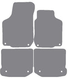 VW Beetle 2005-2011 Grey Premium Carpet Tailored Car Mats NV HITECH