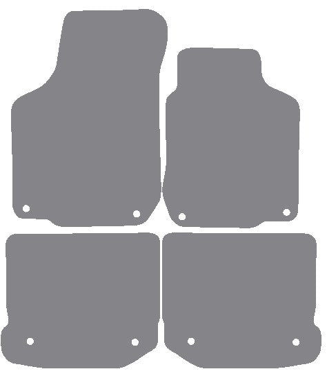 VW Beetle 2005-2011 Grey Premium Carpet Tailored Car Mats NV HITECH
