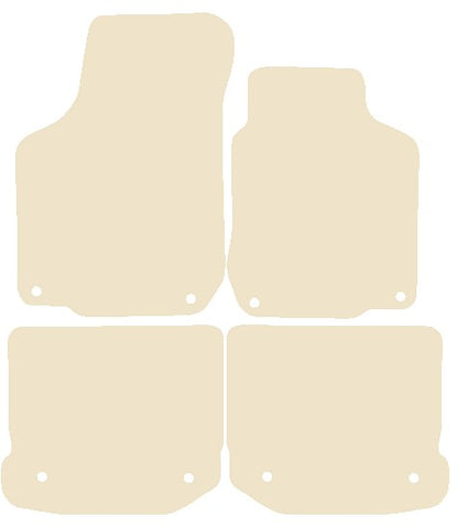 VW Beetle 2005-2011 Beige Luxury Velour Tailored Car Mats NV HITECH