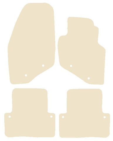 Volvo V70 2000-2007 Beige Luxury Velour Tailored Car Mats NV HITECH