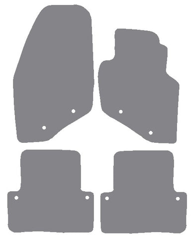 Volvo V70 2000-2007 Grey Premium Carpet Tailored Car Mats NV HITECH