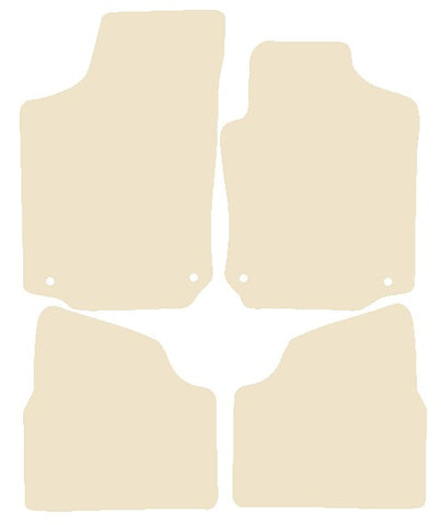 Vauxhall Corsa 2000-2006 Beige Luxury Velour Tailored Car Mats NV HITECH