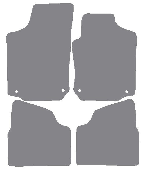 Vauxhall Corsa 2000-2006 Grey Premium Carpet Tailored Car Mats NV HITECH