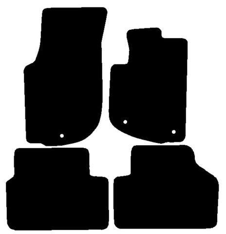 Volvo S90 & V90 1996-2006 Black Luxury Velour Tailored Car Mats NV HITECH