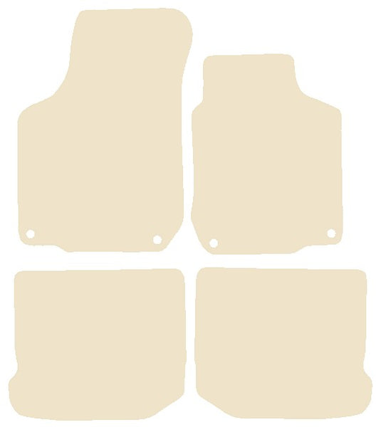 Volkswagen VW  Golf Mk4 R32 2002-2004 Beige Luxury Velour Tailored Car Mats NV HITECH