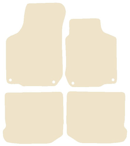 Volkswagen VW  Golf Mk4 R32 2002-2004 Beige Luxury Velour Tailored Car Mats NV HITECH