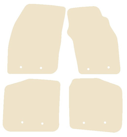 Volvo S40 & V40 2000-2003 Beige Luxury Velour Tailored Car Mats NV HITECH