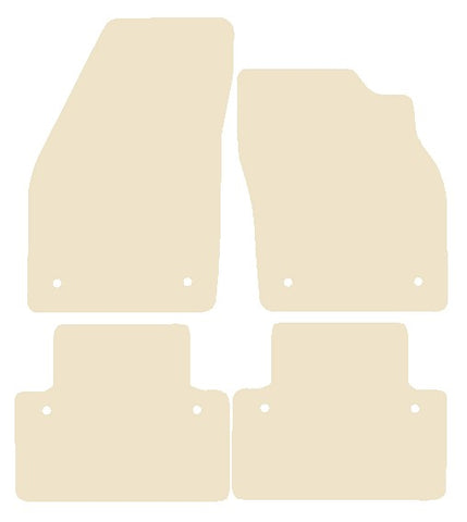 Volvo S40 2004-2012 Beige Luxury Velour Tailored Car Mats NV HITECH