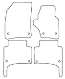 VW Touareg 1st gen (Oval Fixings) 2003-2007 Tailored VS Rubber Car Mats