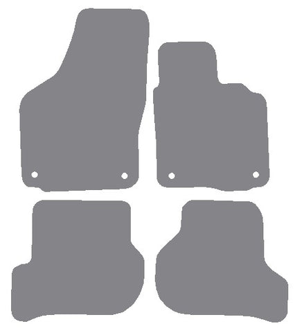 VW Jetta 2006-2011 Grey Premium Carpet Tailored Car Mats NV HITECH