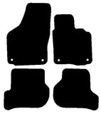 VW Jetta 2006-2011 Black Luxury Velour Tailored Car Mats NV HITECH