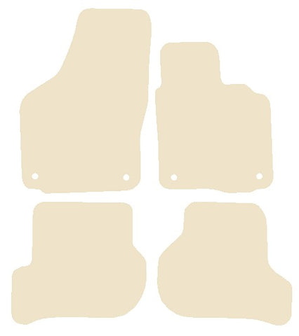 VW Jetta 2006-2011 Beige Luxury Velour Tailored Car Mats NV HITECH