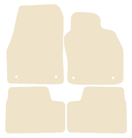 Vauxhall Astra Mk5 2004-2009 Beige Luxury Velour Tailored Car Mats NV HITECH