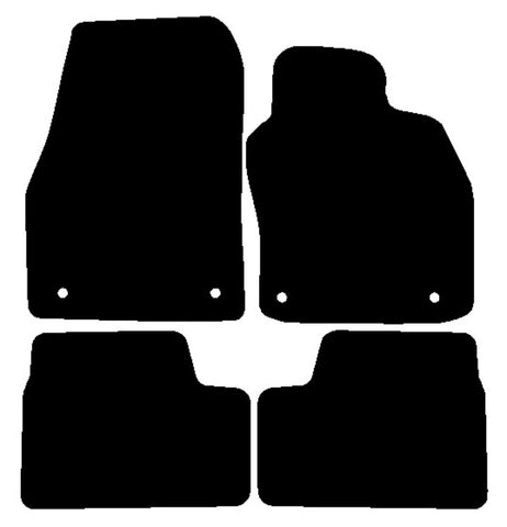 Vauxhall Astra Mk5 2004-2009 Black Luxury Velour Tailored Car Mats NV HITECH