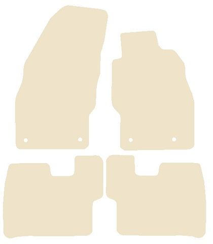 Vauxhall Corsa 2006-2014 Beige Luxury Velour Tailored Car Mats NV HITECH