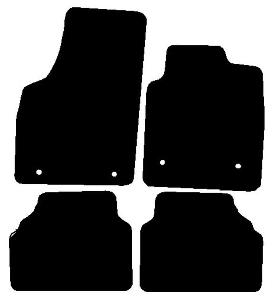Vauxhall Meriva 2003-2010 Black Premium Carpet Tailored Car Mats NV HITECH
