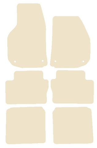 Vauxhall Zafira B 2005-2014 Beige Luxury Velour Tailored Car Mats NV HITECH
