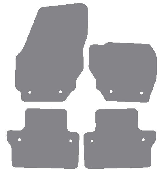 Volvo V70 Automatic 2007-2016 Grey Premium Carpet Tailored Car Mats NV HITECH