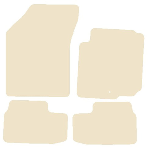 Vauxhall Agila 2007-2014 Beige Luxury Velour Tailored Car Mats NV HITECH