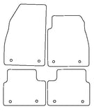 Vauxhall Insignia (FRONT + REAR FIXINGS) 2013-2017 Tailored VS Rubber Car Mats