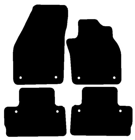 Volvo C30 Automatic 2007-2013 Black Luxury Velour Tailored Car Mats NV HITECH