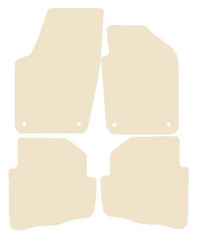 VW Fox 2006-2012 Beige Luxury Velour Tailored Car Mats NV HITECH