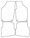 VW Polo 4 Round Fixings 2002-2009 Tailored VS Rubber Car Mats