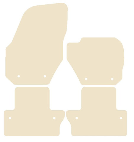 Volvo S60 Automatic 2010-2018 Beige Luxury Velour Tailored Car Mats NV HITECH