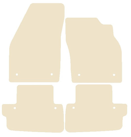 Volvo C70 Manual 2006-2013 Beige Luxury Velour Tailored Car Mats NV HITECH