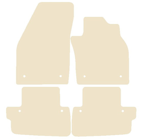 Volvo C70 Automatic 2006-2013 Beige Luxury Velour Tailored Car Mats NV HITECH