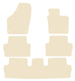 VW Sharan 2010 onwards Beige Luxury Velour Tailored Car Mats NV HITECH