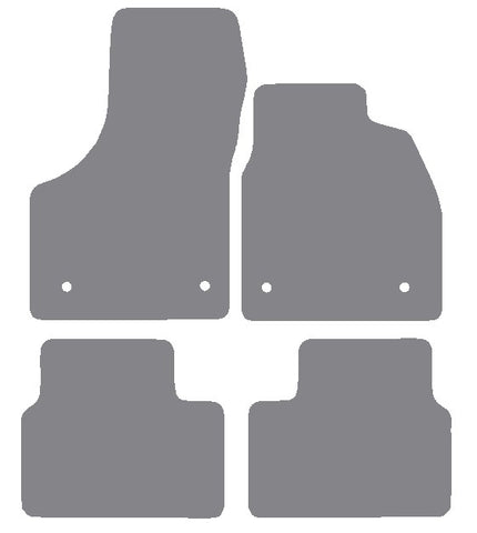 Vauxhall Meriva 2010-2017 Grey Premium Carpet Tailored Car Mats NV HITECH