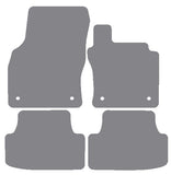 VW Golf Mk7 2012-2020 Grey Premium Carpet Tailored Car Mats NV HITECH