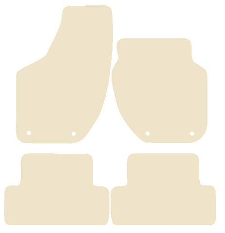 Volvo V40 2012 onwards Beige Luxury Velour Tailored Car Mats NV HITECH