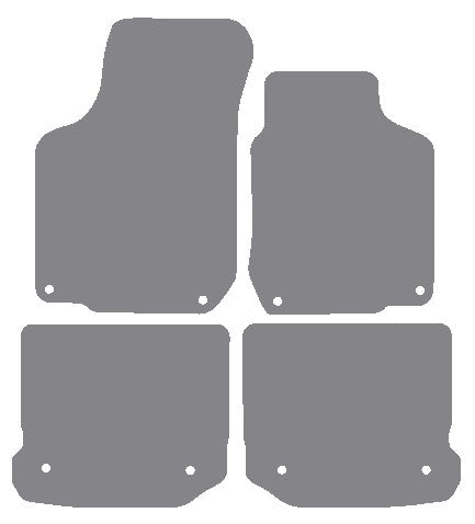Volkswagen VW Golf Mk4 Anniversary 1997-2004 Grey Premium Carpet Tailored Car Mats NV HITECH