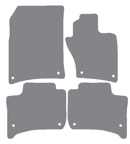 VW Touareg (2nd Gen) 2010-2018 Grey Premium Carpet Tailored Car Mats NV HITECH