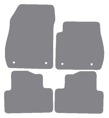 Vauxhall Zafira C Tourer 2011 onwards Grey Premium Carpet Tailored Car Mats NV HITECH
