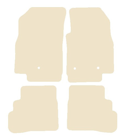 Vauxhall Viva 2015 onwards Beige Luxury Velour Tailored Car Mats NV HITECH