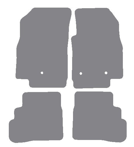 Vauxhall Viva 2015 onwards Grey Premium Carpet Tailored Car Mats NV HITECH