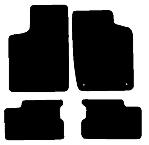Vauxhall Astra Mk2 GTE 1985-1991 Black Luxury Velour Tailored Car Mats NV HITECH