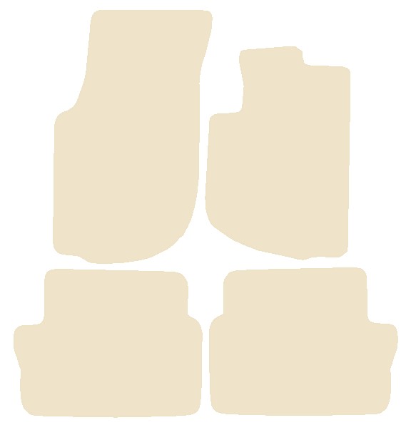 Volvo 940/960 Automatic 1990-1999 Beige Luxury Velour Tailored Car Mats NV HITECH