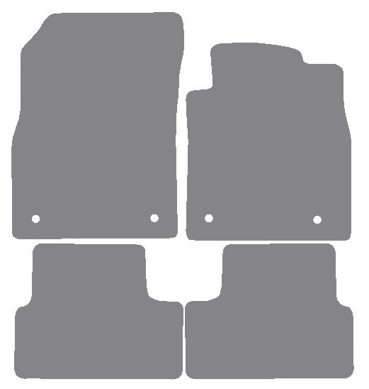 Vauxhall Cascada 2013 onwards Grey Premium Carpet Tailored Car Mats NV HITECH