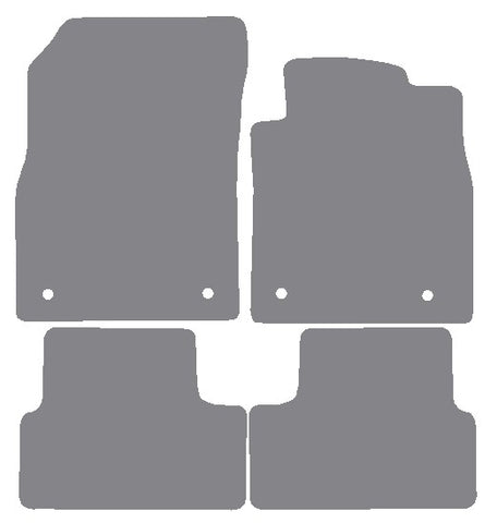 Vauxhall Cascada 2013 onwards Grey Premium Carpet Tailored Car Mats NV HITECH