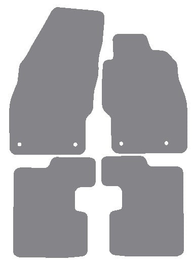 Vauxhall Corsa 2014-2019 Grey Premium Carpet Tailored Car Mats NV HITECH