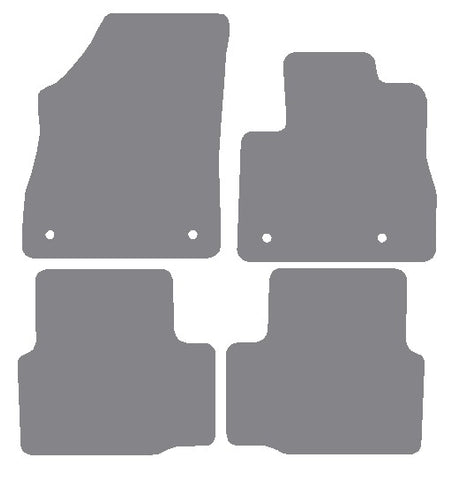Vauxhall Astra Mk7 2015-2021 Grey Premium Carpet Tailored Car Mats NV HITECH