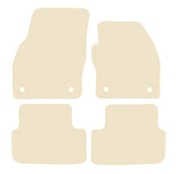 VW Polo 6 2018 onwards Beige Luxury Velour Tailored Car Mats NV HITECH