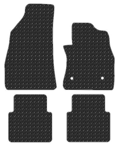 Vauxhall Combo D 2011-2017 Chequered Rubber Tailored Van Mats HITECH